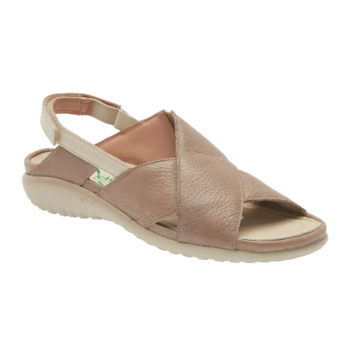 Naot Niho Backstrap Sandal (Women) - Soft Stone Leather/Soft Ivory Leather - The Heel Shoe Fitters