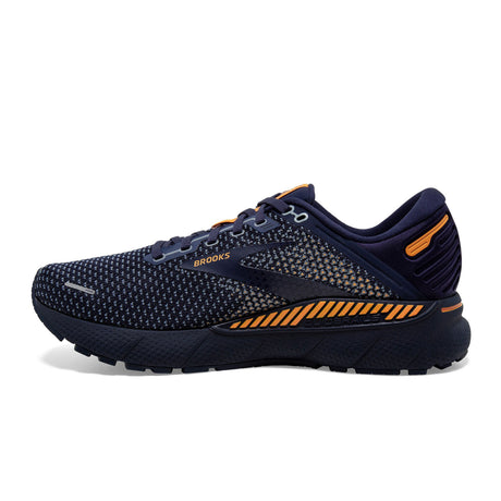 Brooks Adrenaline GTS 22 Running Shoe (Men) - Peacoat/Grey/Sunflower Athletic - Running - The Heel Shoe Fitters