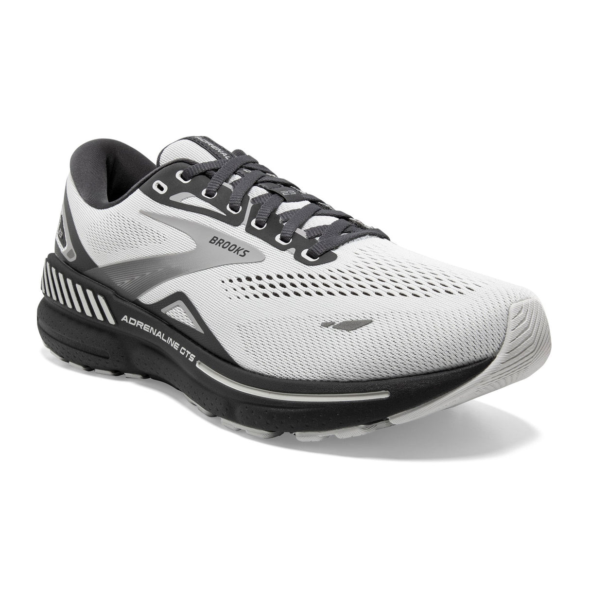 Brooks Adrenaline GTS 23 Running Shoe (Men) - Oyster/Ebony/Alloy Athletic - Running - The Heel Shoe Fitters