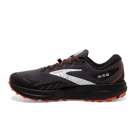 Brooks Divide 4 GTX (Men) - Black/Firecracker/Blue Athletic - Running - Neutral - The Heel Shoe Fitters