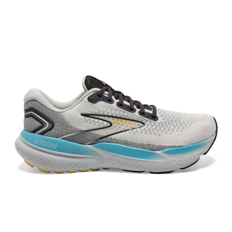 Brooks Glycerin 21 (Men) - Coconut/Forged Iron/Yellow Athletic - Running - Cushion - The Heel Shoe Fitters