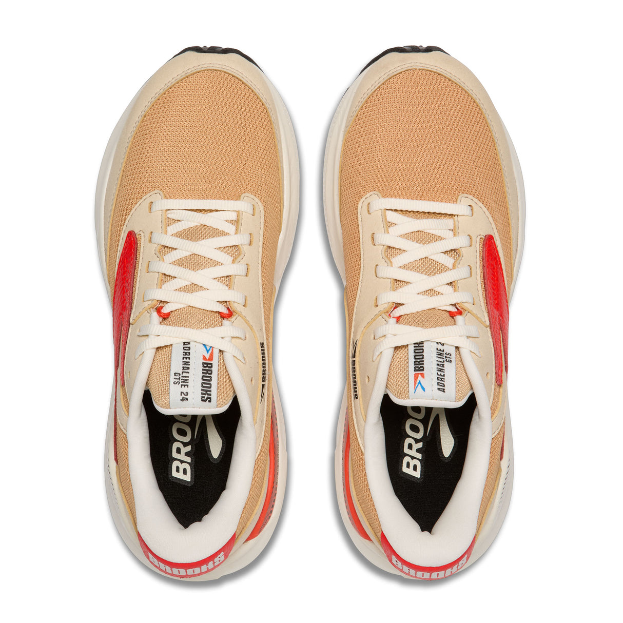 Brooks Adrenaline GTS 24 Running Shoe (Men) - Taffy/Cherry Tomato/Black Athletic - Running - Stability - The Heel Shoe Fitters