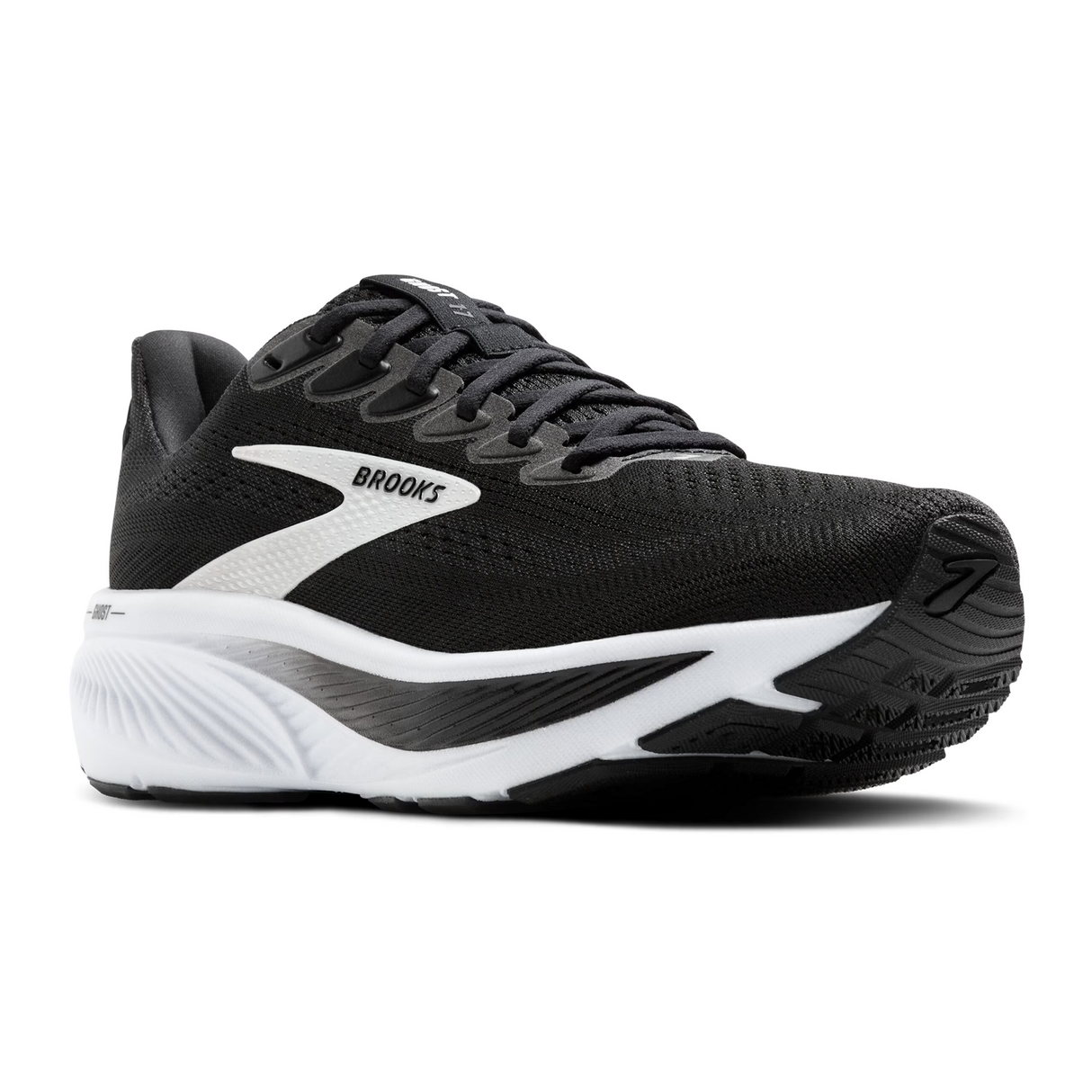 Brooks Ghost 17 Running Shoe (Men) - Black/Grey/White