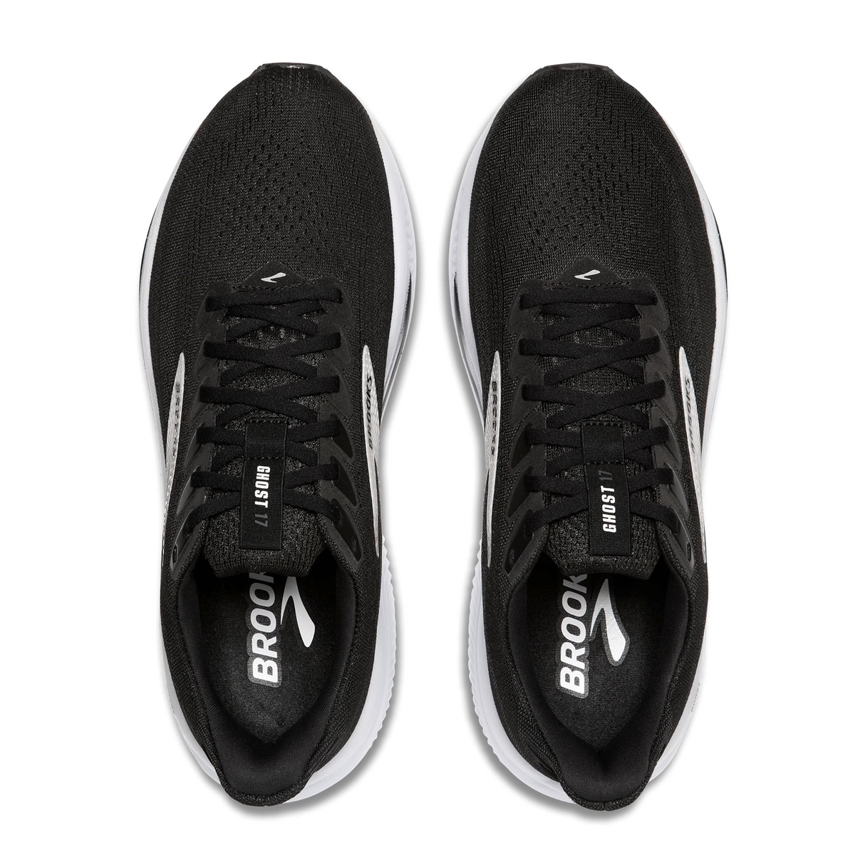 Brooks Ghost 17 Running Shoe (Men) - Black/Grey/White