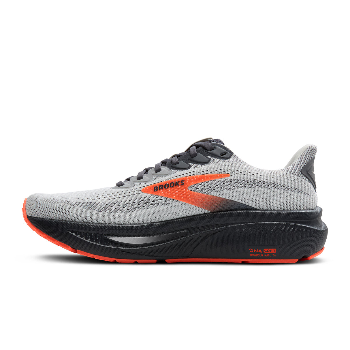 Brooks Ghost 17 Running Shoe (Men) - Oyster Mushroom/Orange/Ebony Athletic - Running - Neutral - The Heel Shoe Fitters