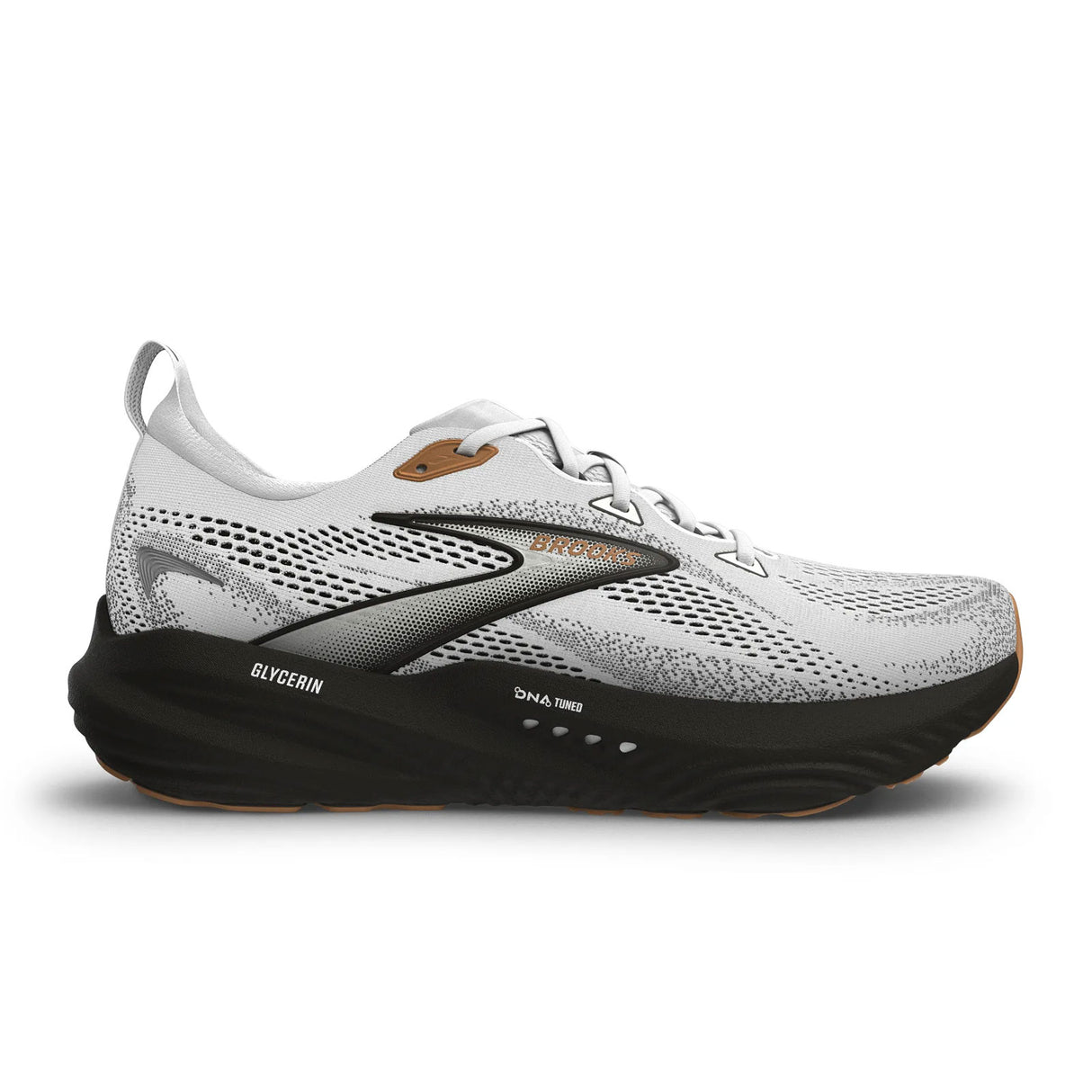 Brooks Glycerin 22 Running Shoe (Men) - White/Grey/Black Athletic - Running - Neutral - The Heel Shoe Fitters