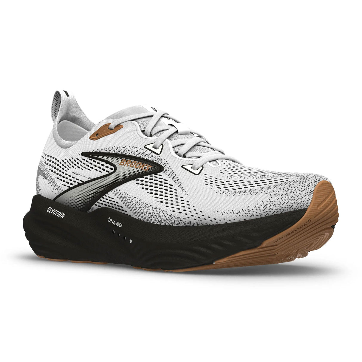 Brooks Glycerin 22 Running Shoe (Men) - White/Grey/Black Athletic - Running - Neutral - The Heel Shoe Fitters