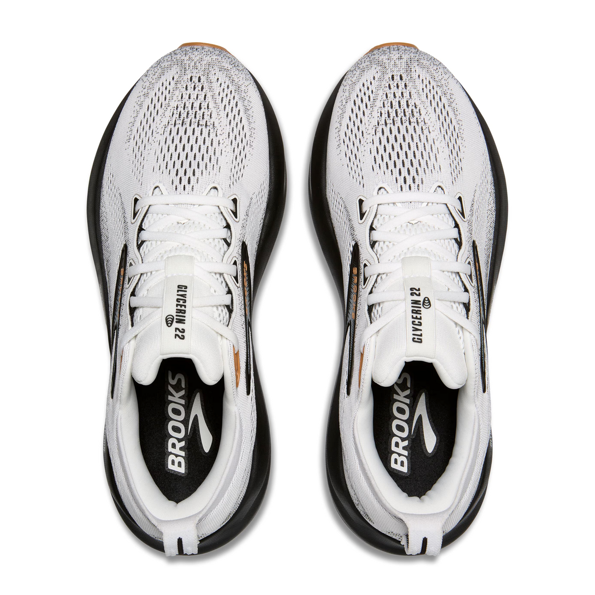 Brooks Glycerin 22 Running Shoe (Men) - White/Grey/Black Athletic - Running - Neutral - The Heel Shoe Fitters