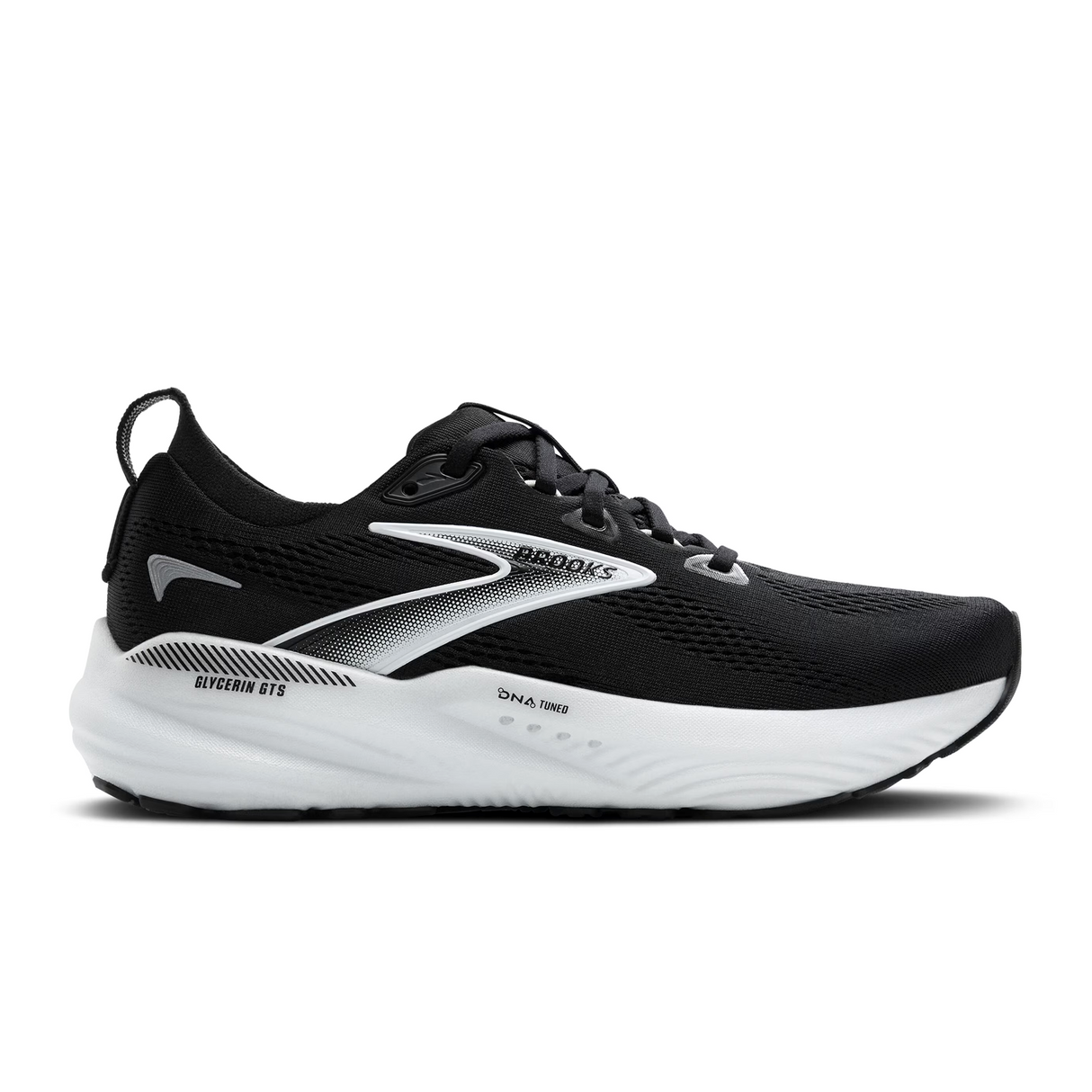 Brooks Glycerin GTS 22 Running Shoe (Men) - Black/Grey/White Athletic - Running - Stability - The Heel Shoe Fitters