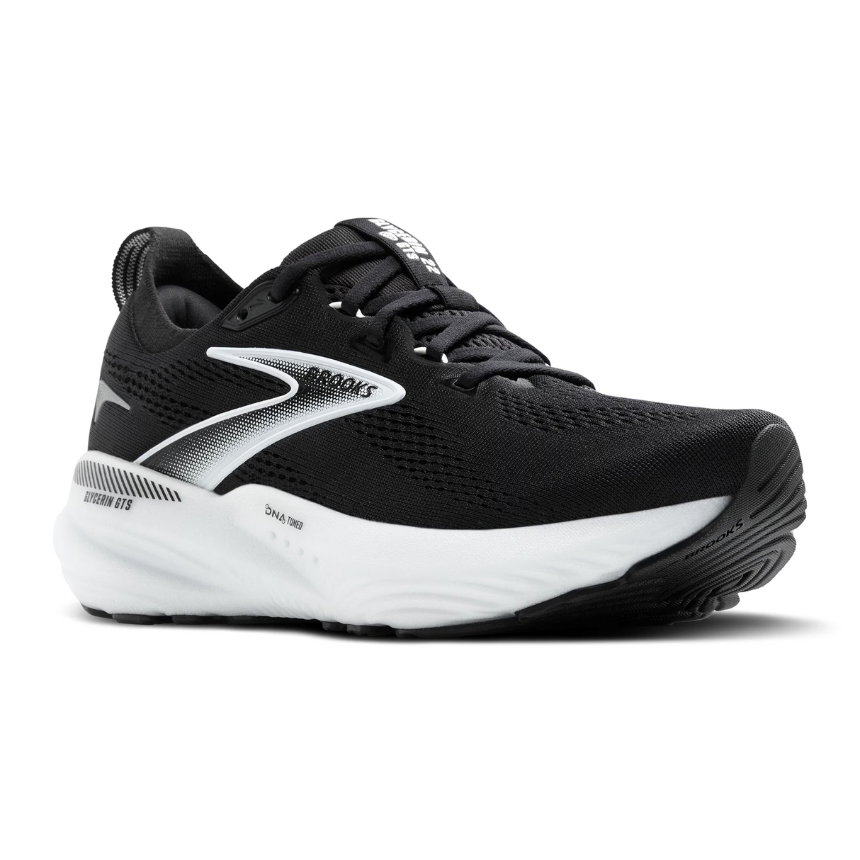 Brooks Glycerin GTS 22 Running Shoe (Men) - Black/Grey/White Athletic - Running - Stability - The Heel Shoe Fitters