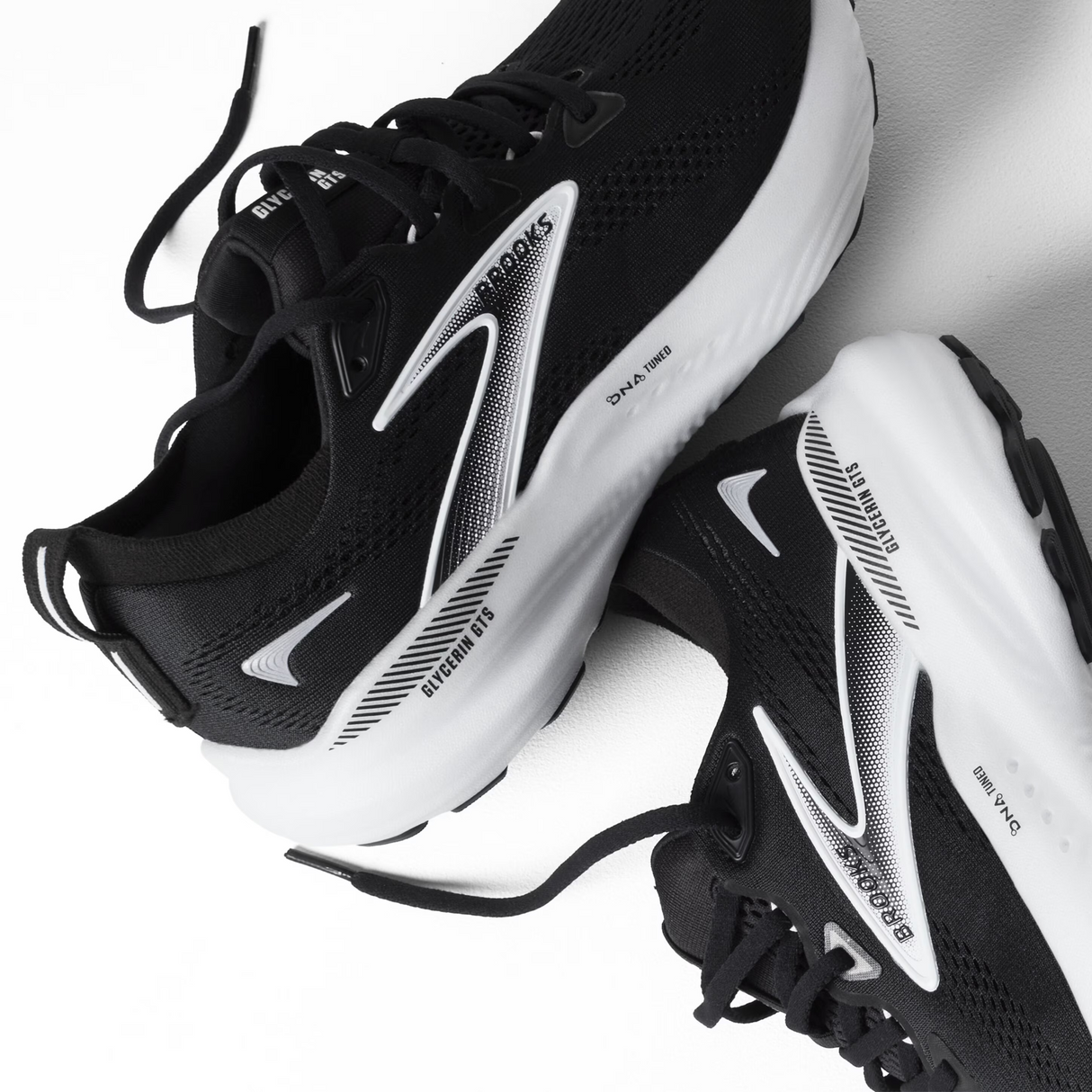 Brooks Glycerin GTS 22 Running Shoe (Men) - Black/Grey/White Athletic - Running - Stability - The Heel Shoe Fitters