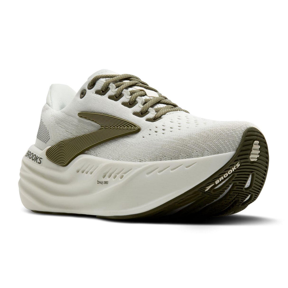 Brooks Glycerin Max Running Shoe (Men) - Grey/Dusty Olive/Tea Athletic - Running - Cushion - The Heel Shoe Fitters
