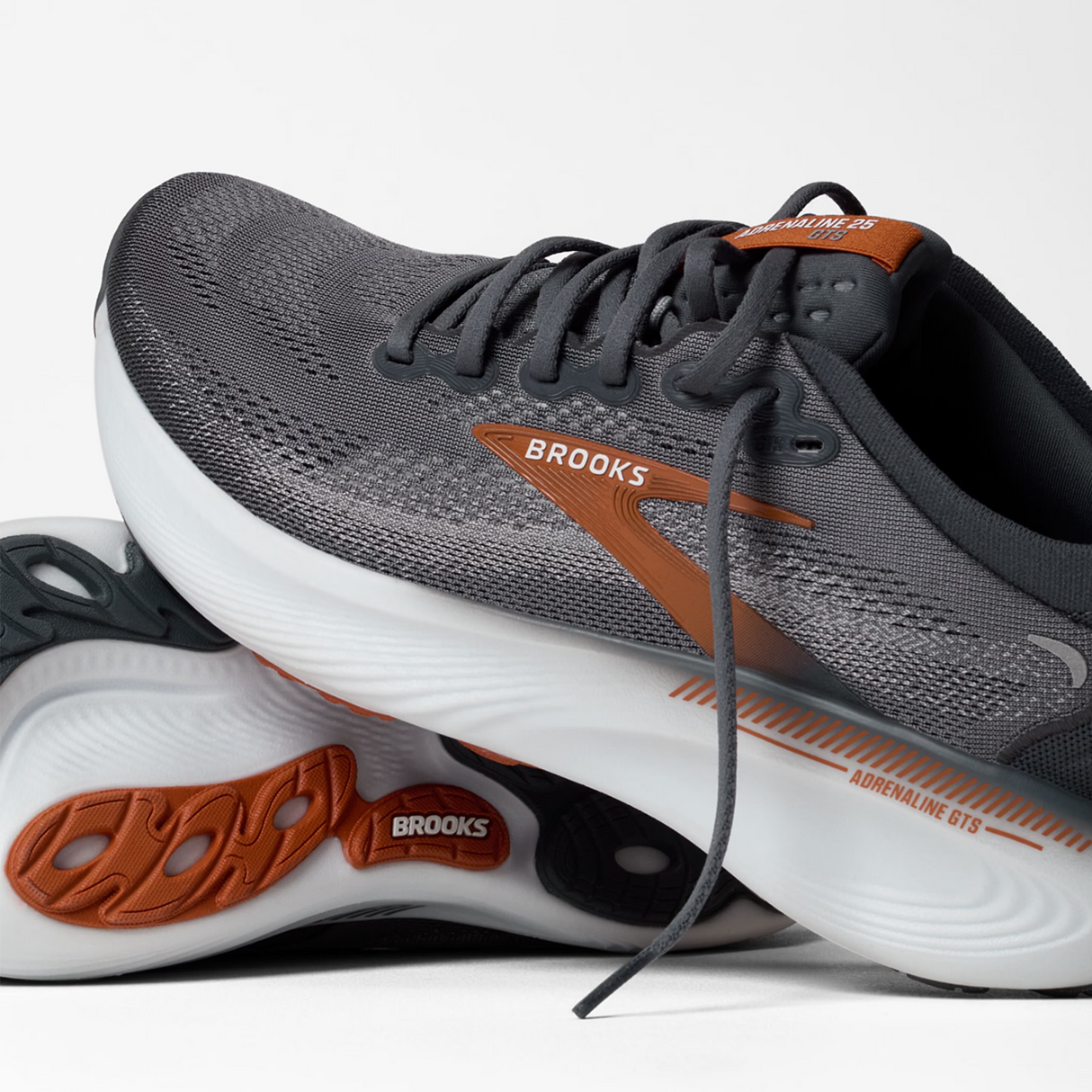 Brooks Adrenaline GTS 25 Running Shoe (Men) - Turbulence/Bombay Brown/Grey