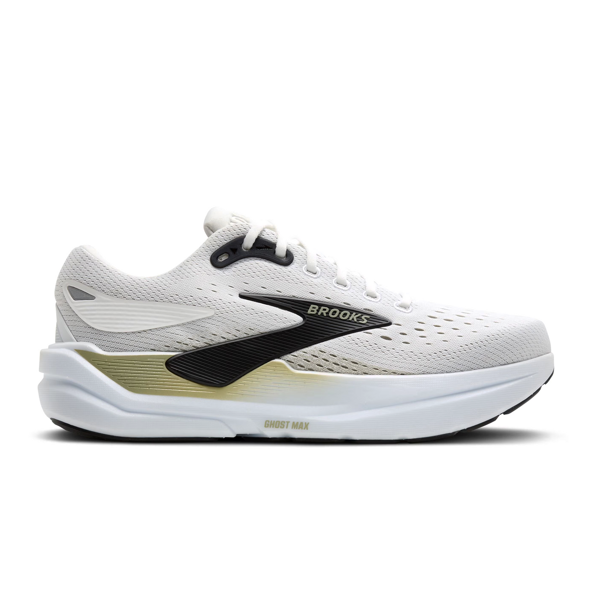 Brooks Ghost Max 3 Running Shoe (Men) - Bright White/Tea/Black