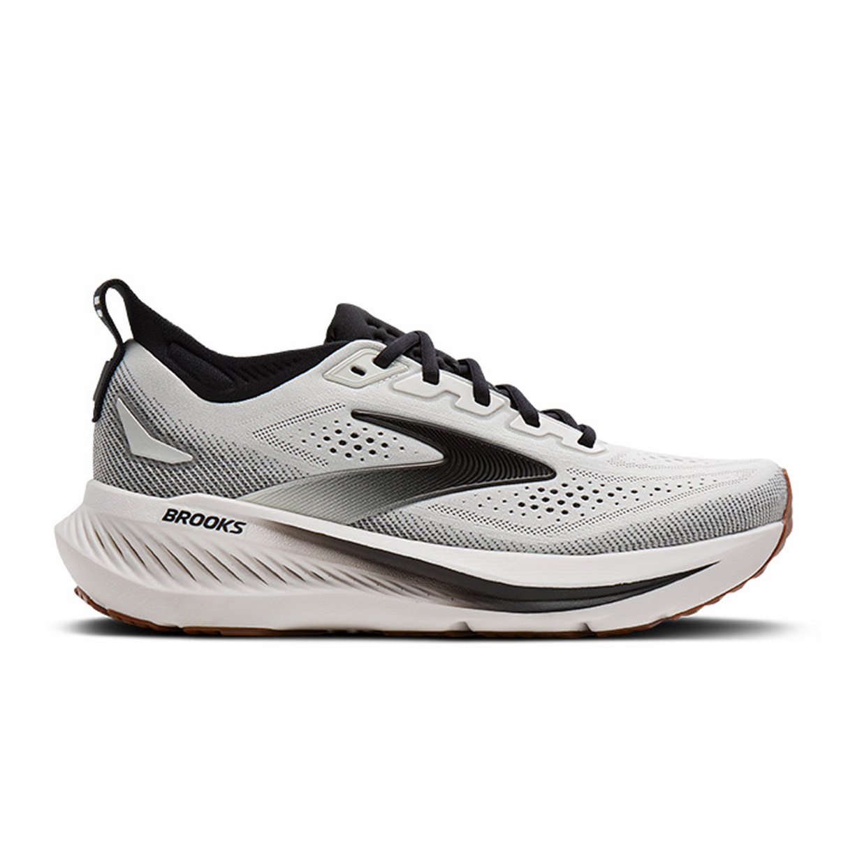 Brooks Glycerin 23 Running Shoe (Men) - White/Black/Biscuit