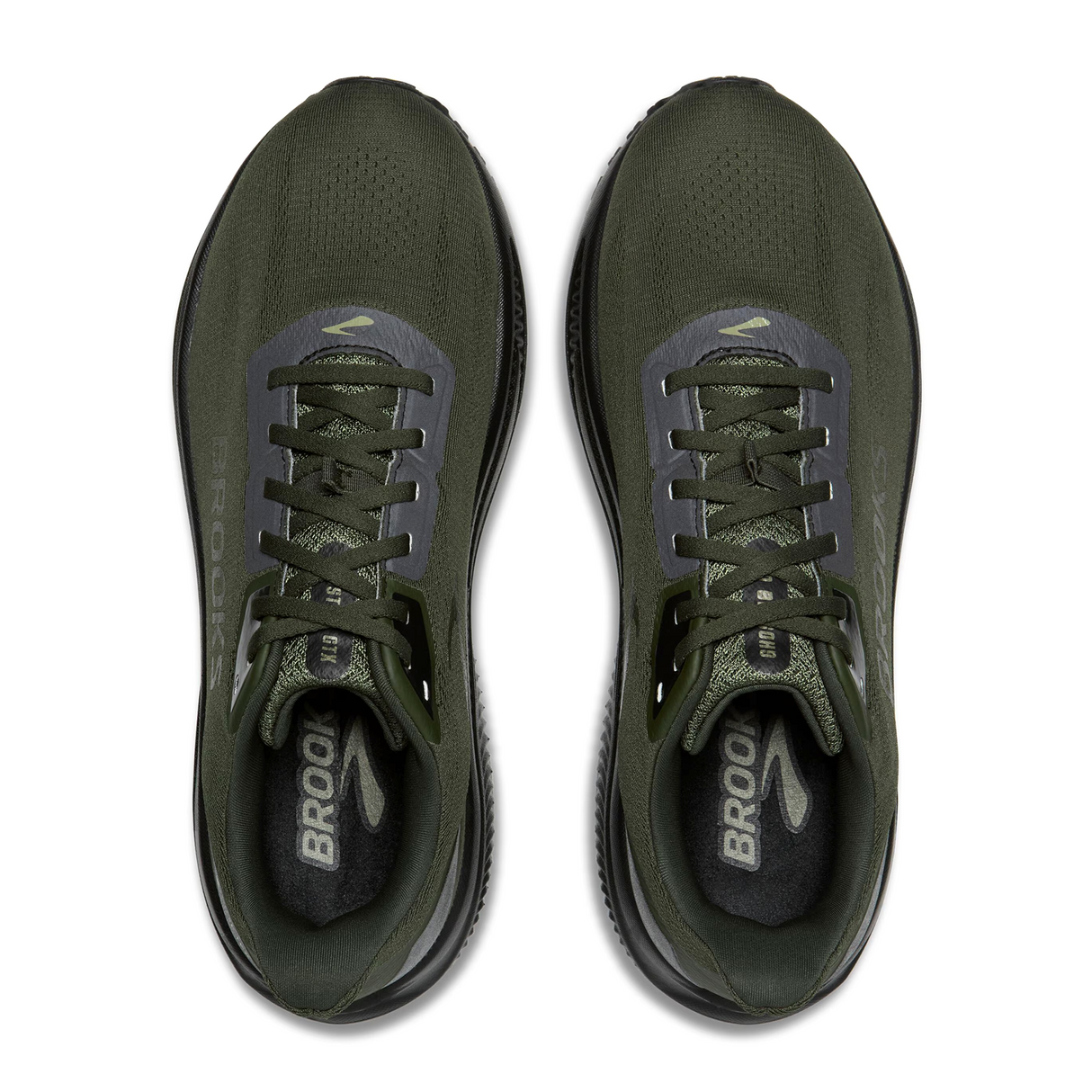 Brooks Ghost 18 GTX Running Shoe (Men) - Forest/Black/Metallic