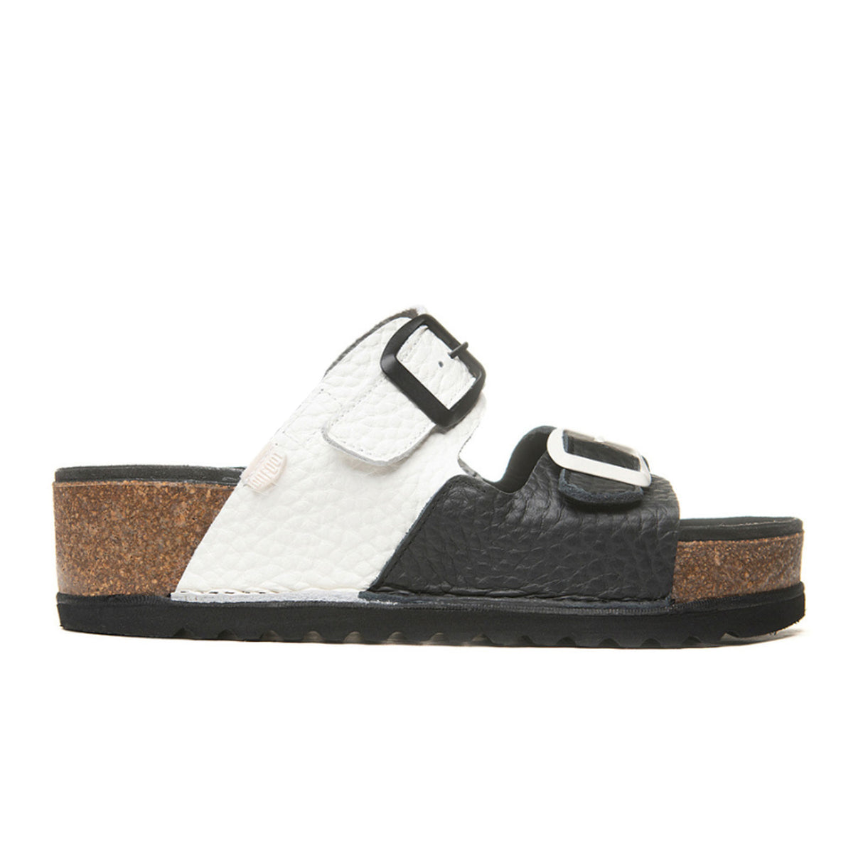 On Foot Seattle Slide Sandal (Women) - Negro/Blanco Sandal - Slide - The Heel Shoe Fitters