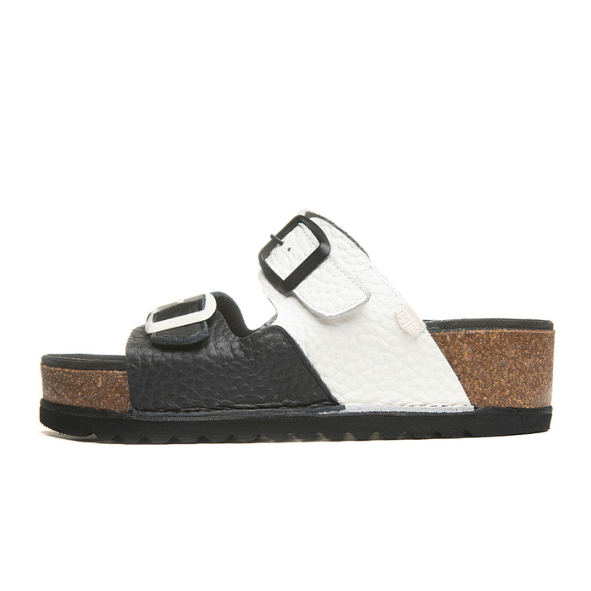 On Foot Seattle Slide Sandal (Women) - Negro/Blanco Sandal - Slide - The Heel Shoe Fitters