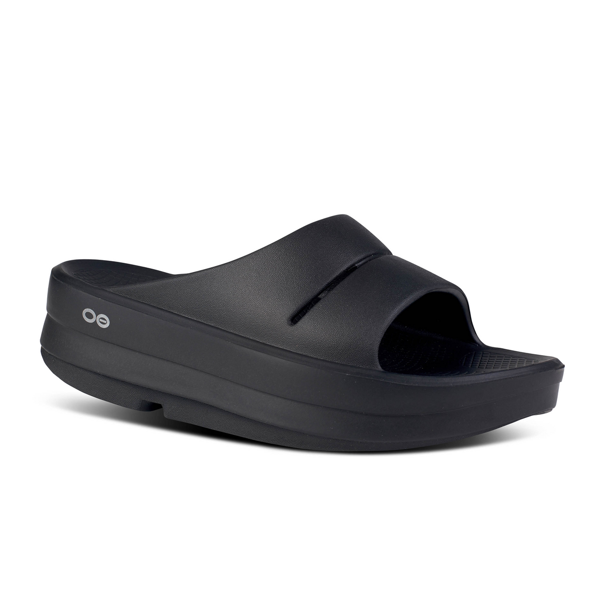 Oofos OOmega OOahh Slide Sandal (Women) - Black Sandal - Slide - The Heel Shoe Fitters