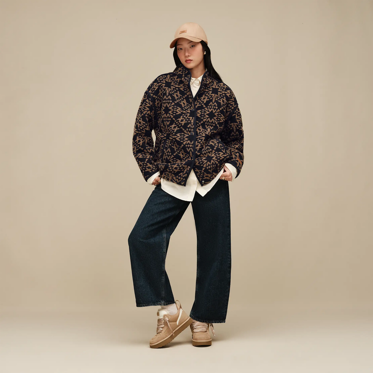 UGG® Rib Knit Slouchy Crew 3 Pack (Women) - Strawberry/Cream/Coffee Berry
