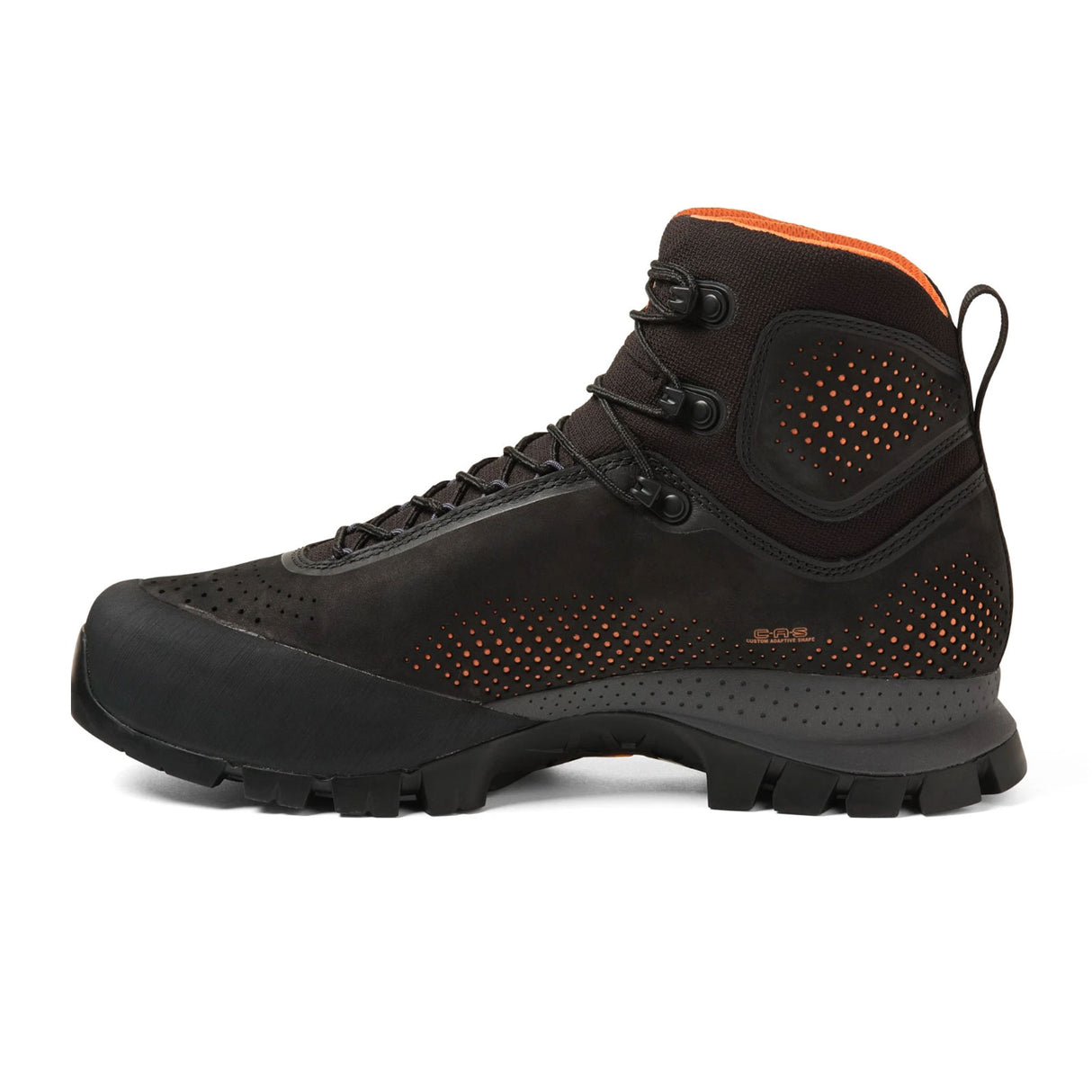 Tecnica Forge GTX Mid Hiking Boot (Men) - Black/Orange Leather Boots - Hiking - Mid - The Heel Shoe Fitters