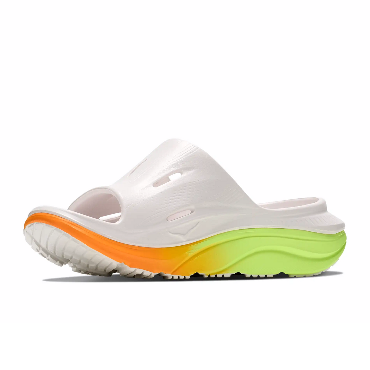 Hoka Ora Recovery Slide 3 (Unisex) - White/Neon Yuzu