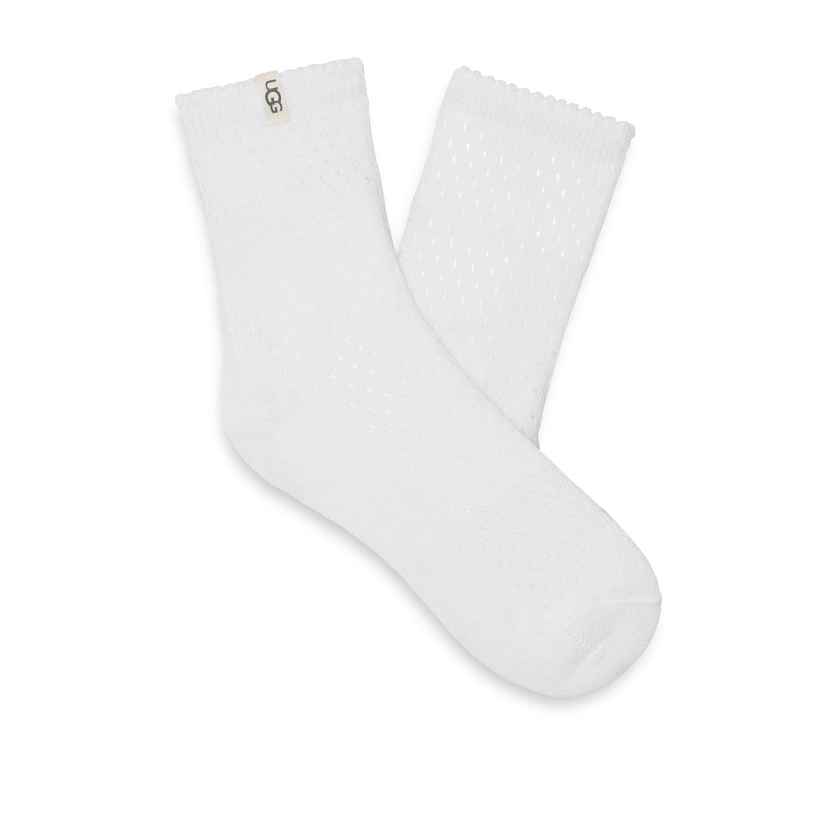 UGG® Adabella Quarter Sock (Women) - White Accessories - Socks - Lifestyle - The Heel Shoe Fitters