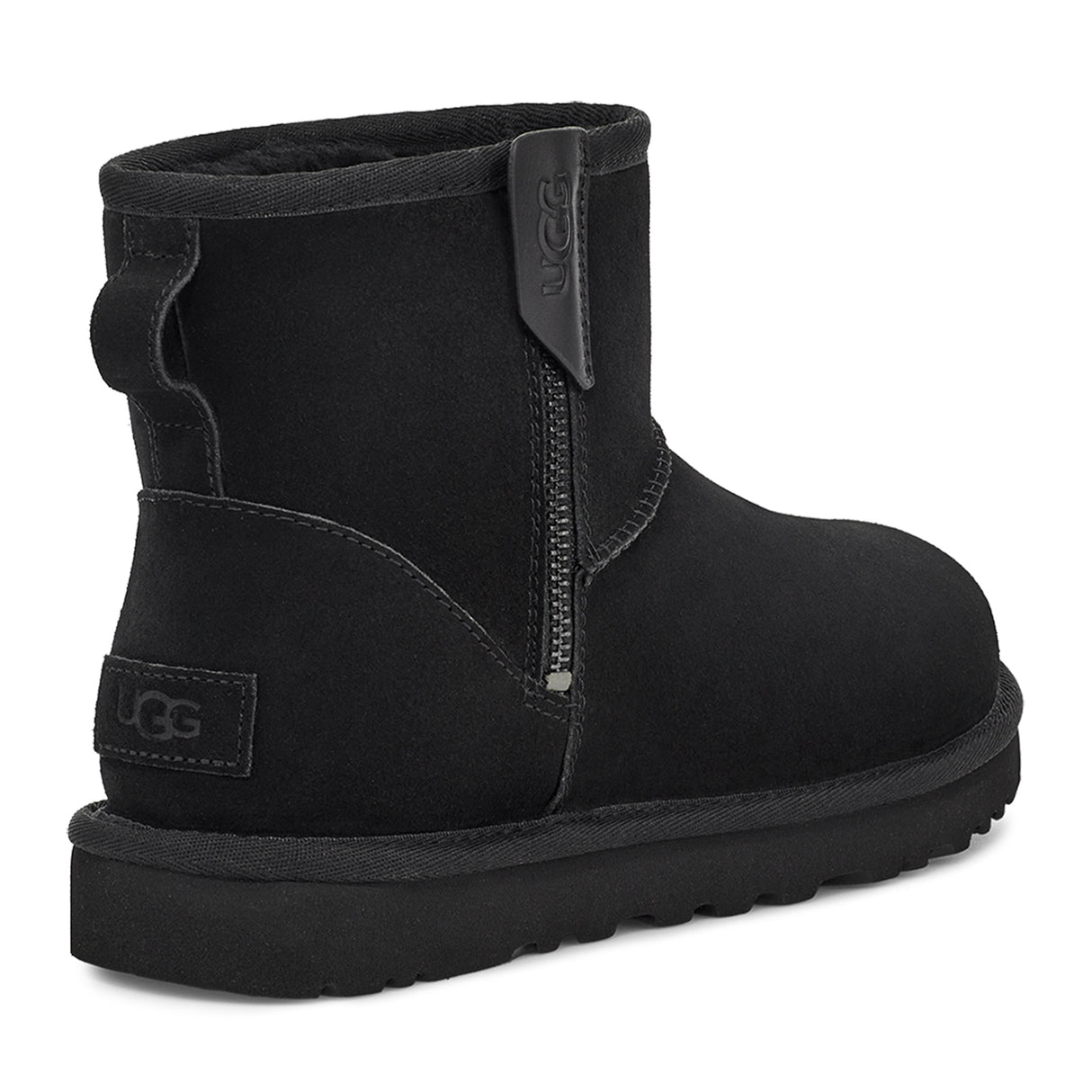 UGG® Classic Mini Bailey Zip (Women) - Black Boots - Casual - Low - The Heel Shoe Fitters