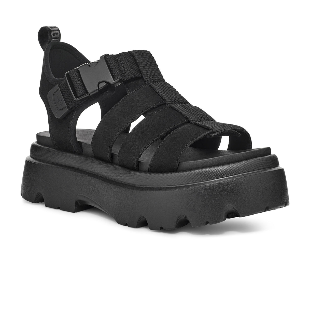 UGG® Cora (Women) - Black Sandal - Backstrap - The Heel Shoe Fitters