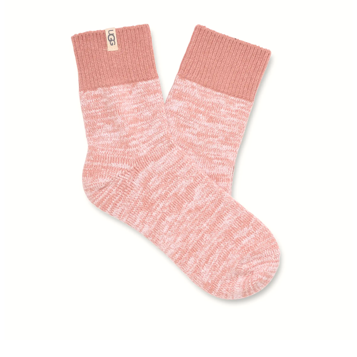 UGG® Rib Knit Slouchy Quarter (Women) - Blush Accessories - Socks - Lifestyle - The Heel Shoe Fitters