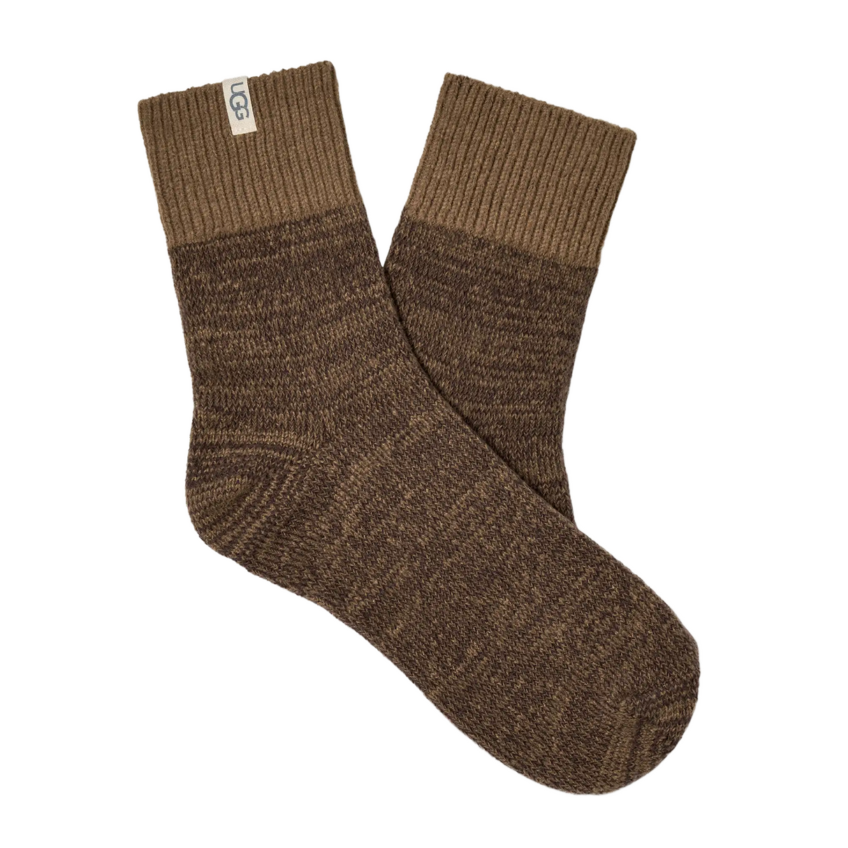 UGG® Rib Knit Slouchy Quarter (Women) - Coffee Grounds