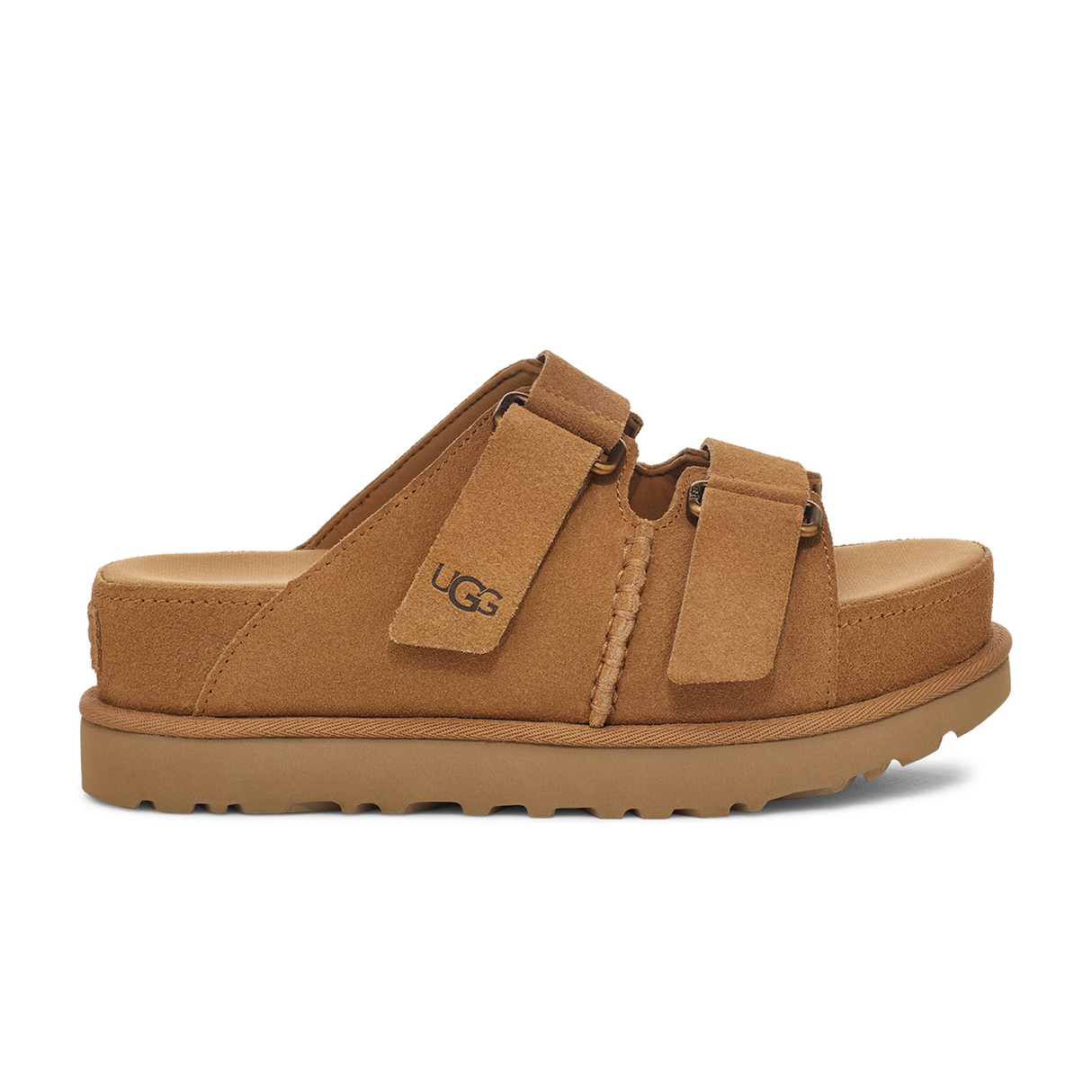 UGG® Goldenstar Hi Slide (Women) - Chestnut Sandal - Slide - The Heel Shoe Fitters