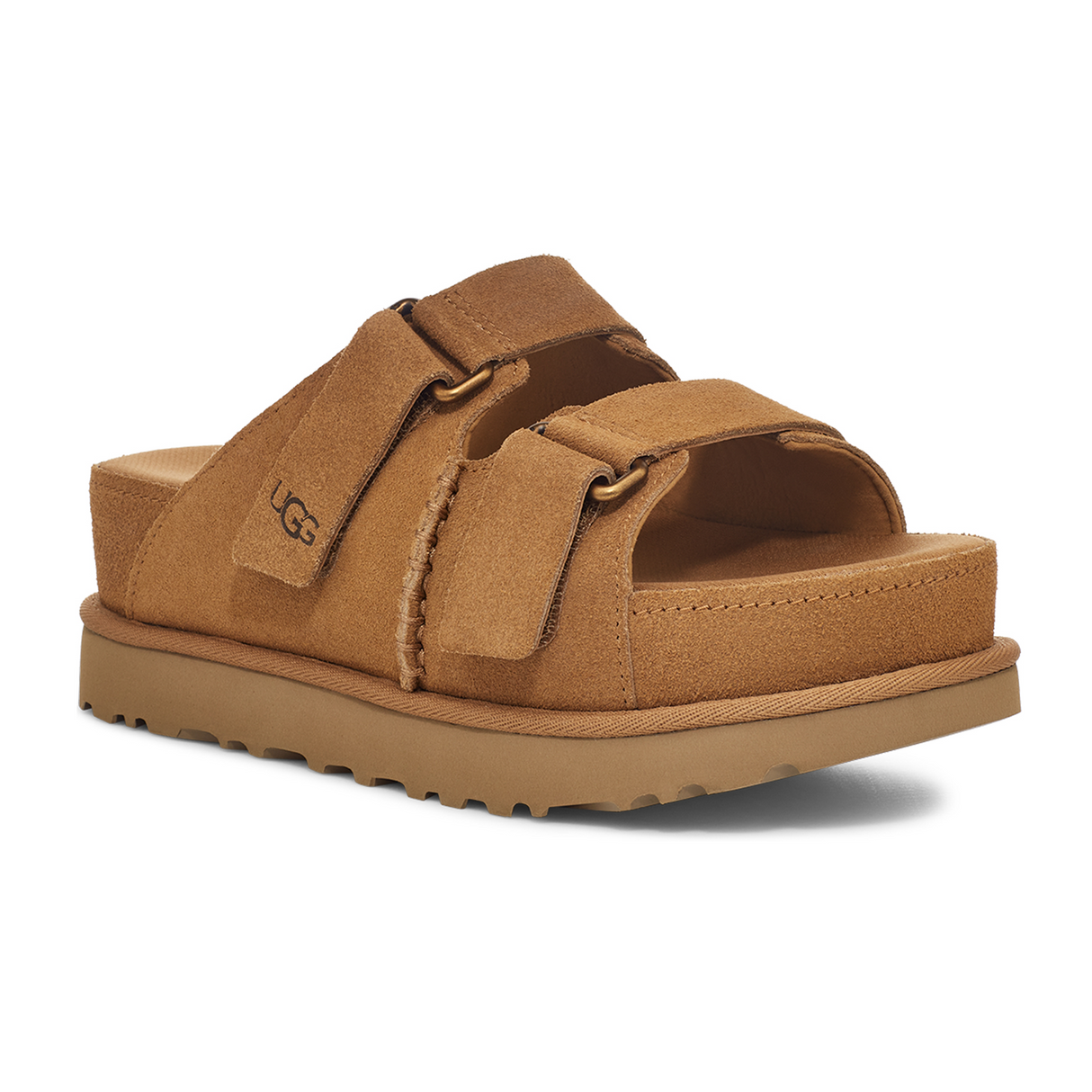 UGG® Goldenstar Hi Slide (Women) - Chestnut Sandal - Slide - The Heel Shoe Fitters