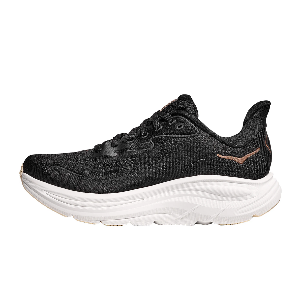Hoka Clifton 10 Running Shoe (Women) - Black/Rose Gold