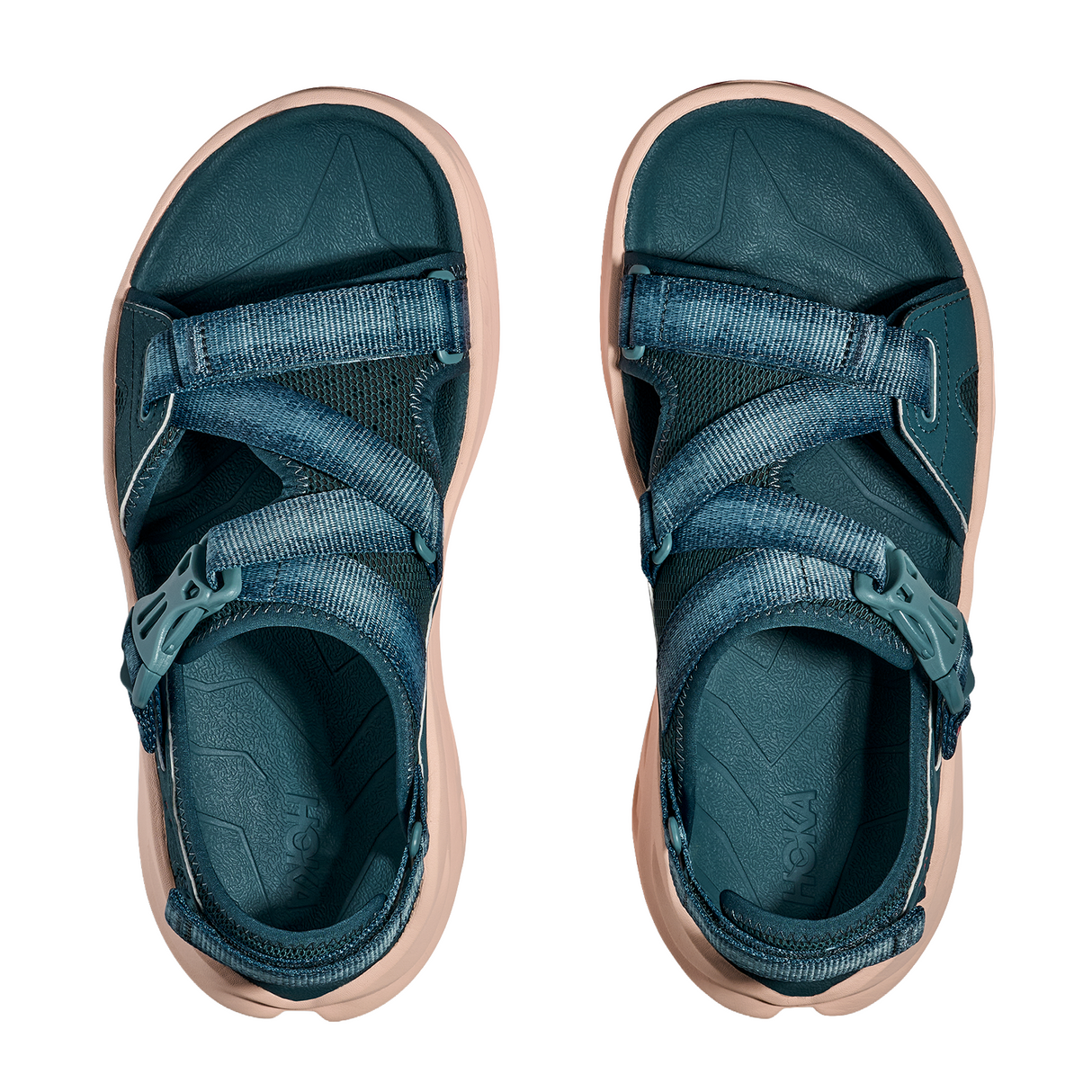 Hoka Infini Hike TC Sandal (Women) - Blue Twilight/Grapefruit