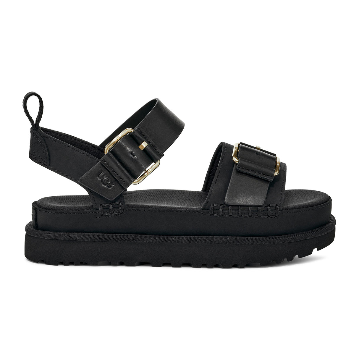 UGG® Goldenstar Villa (Women) - Black Sandal - Backstrap - The Heel Shoe Fitters