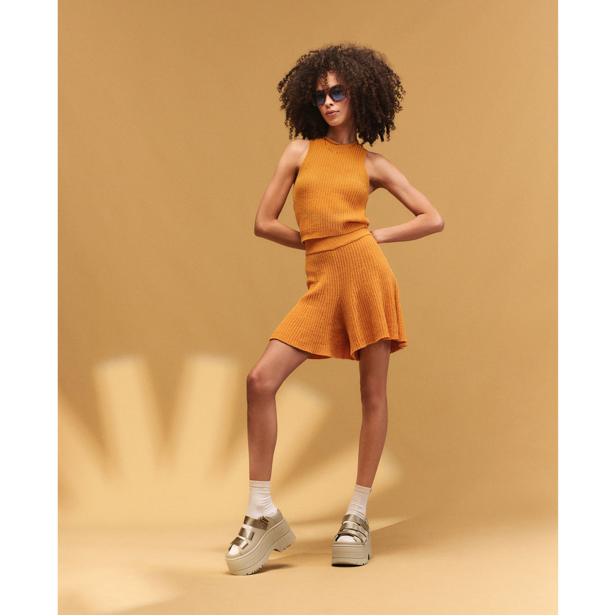 UGG® GoldenRise (Women) - Mustard Seed Sandal - Heel/Wedge - The Heel Shoe Fitters