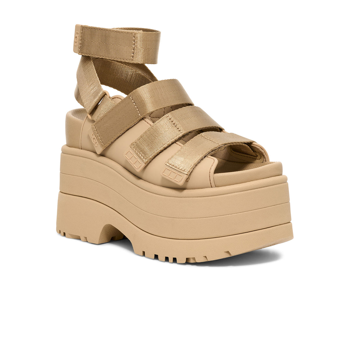 UGG® GoldenRise (Women) - Mustard Seed Sandal - Heel/Wedge - The Heel Shoe Fitters
