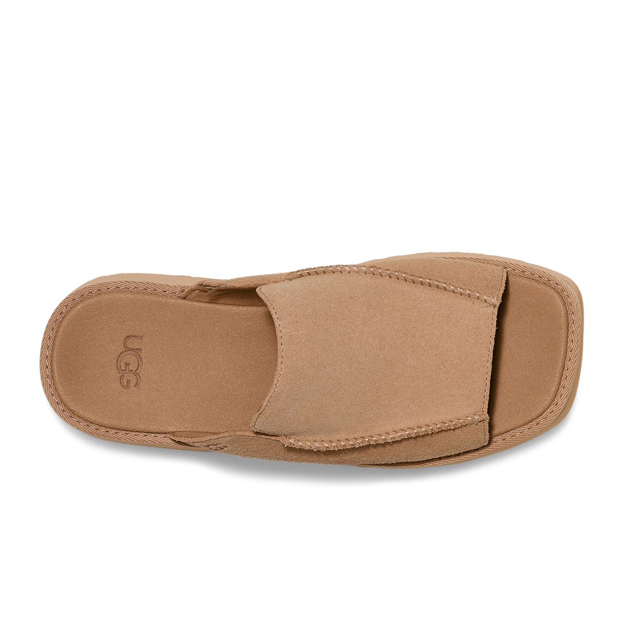 UGG® New Heights Slide (Women) - Mustard Seed Sandal - Heel/Wedge - The Heel Shoe Fitters