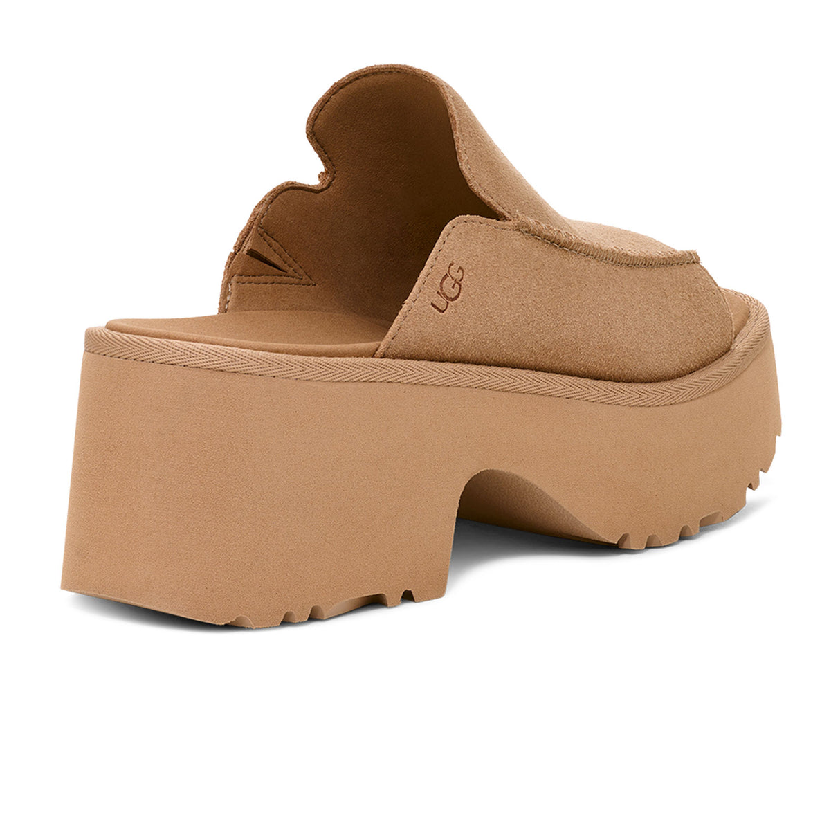 UGG® New Heights Slide (Women) - Mustard Seed Sandal - Heel/Wedge - The Heel Shoe Fitters