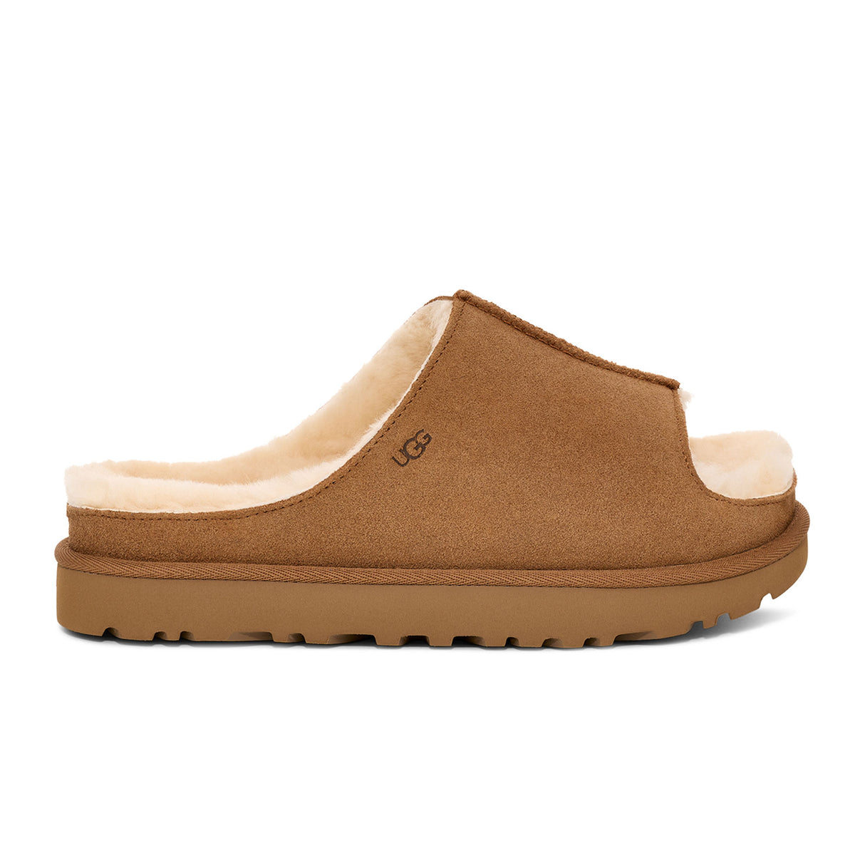 UGG® Greenport Slide (Women) - Chestnut Dress-Casual - Slipper - The Heel Shoe Fitters