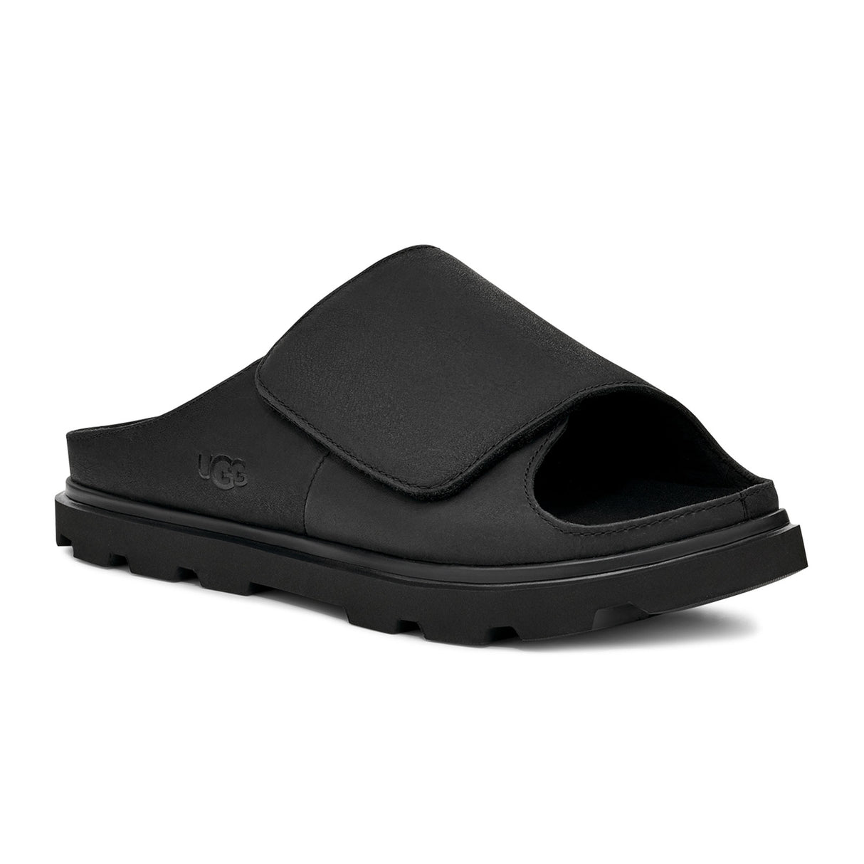 UGG® Solano Slide (Men) - Black Sandal - Slide - The Heel Shoe Fitters