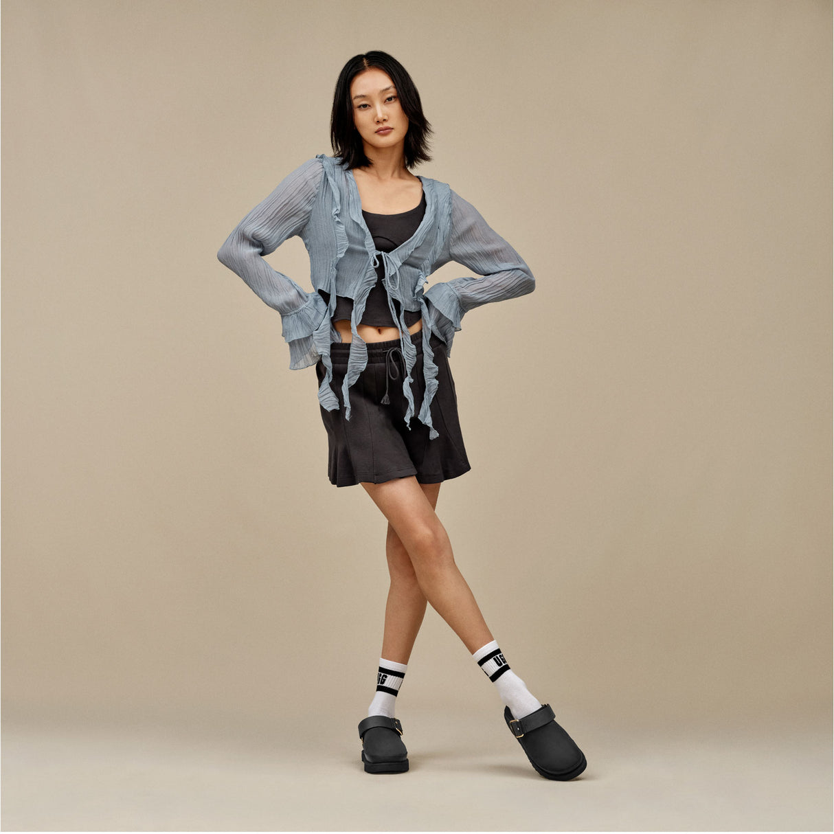 UGG® Goldenstar Villa Clog (Women) - Black Dress-Casual - Clogs & Mules - The Heel Shoe Fitters