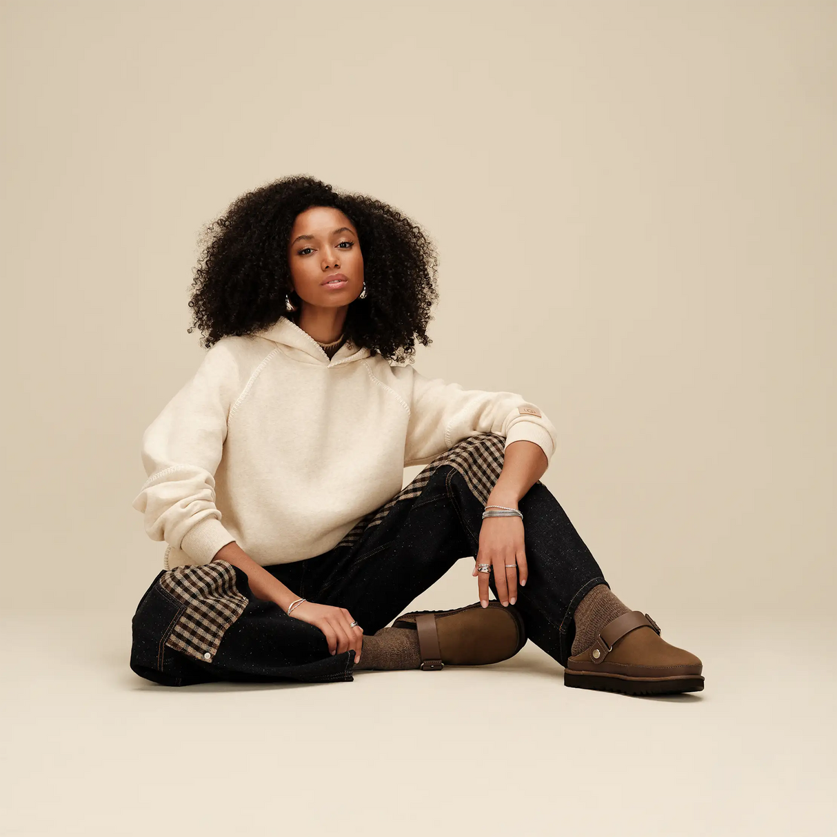 UGG® GoldenStar Villa Clog (Women) - Dark Chestnut
