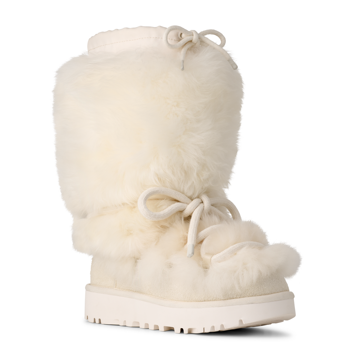 UGG® Classic Tall Chalet (Women) - White Boots - Casual - High - The Heel Shoe Fitters