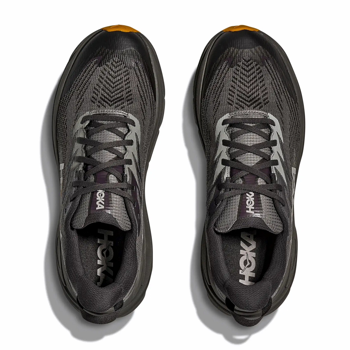 Hoka Challenger 8 GTX Trail Running Shoe (Men) - Asphalt Grey/Varsity Yellow