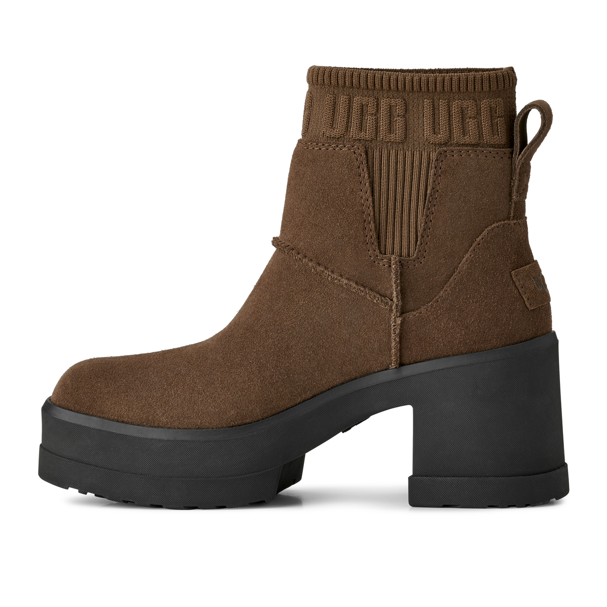 UGG® Moxy Chelsea (Women) - Dark Toffee Boots - Casual - Mid - The Heel Shoe Fitters