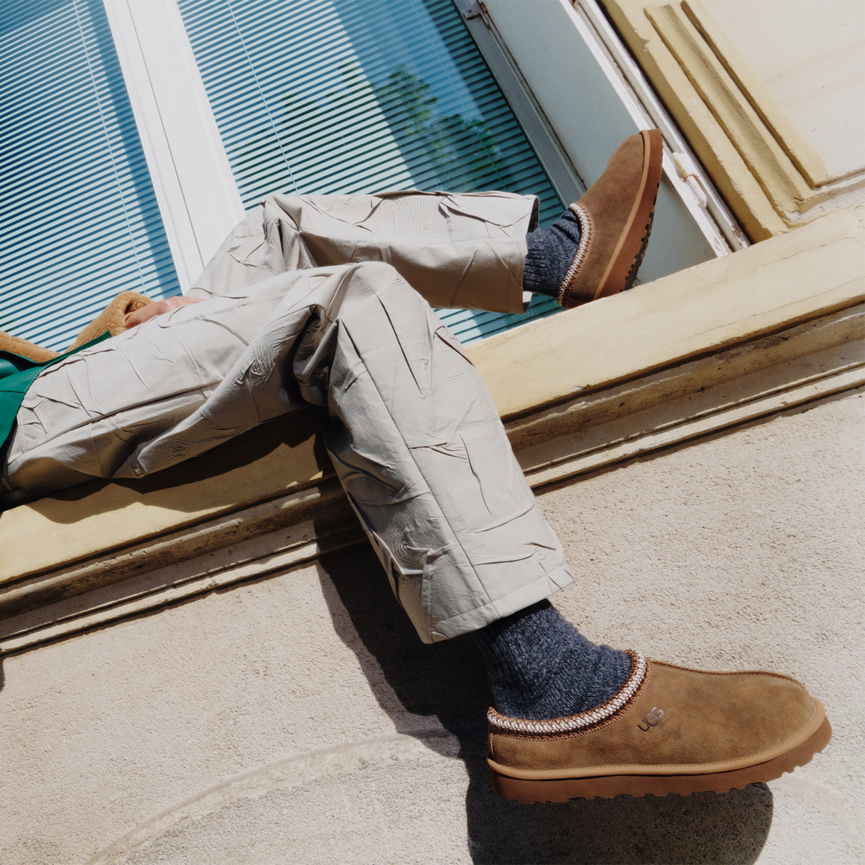 UGG® Tasman Baxter (Men) - Chestnut Dress-Casual - Slipper - The Heel Shoe Fitters