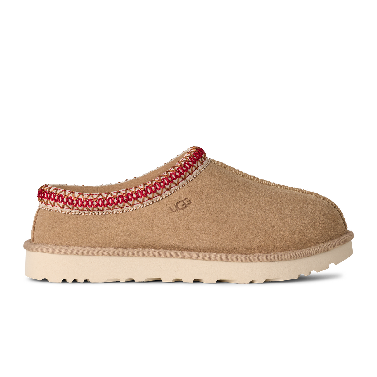 UGG® Tasman II (Women) - Sand/Dark Cherry Dress-Casual - Slipper - The Heel Shoe Fitters