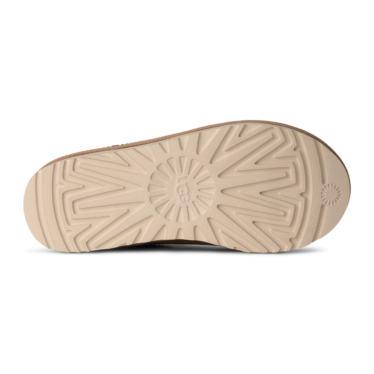 UGG® Tasman II (Women) - Sand/Dark Cherry Dress-Casual - Slipper - The Heel Shoe Fitters